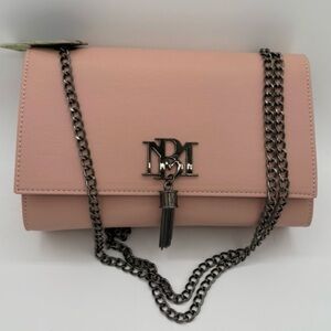 BADGLEY MISCHKA BLUSH FRINGE TASSLE MESSENGER BAG